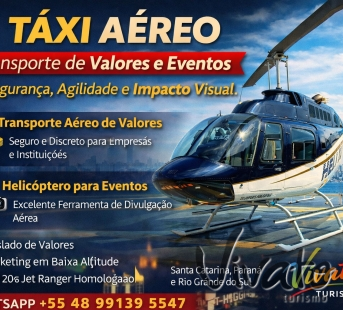 Helic�ptero para Transporte de Valores e Eventos T�xi A�reo Seguro e Exclusivo